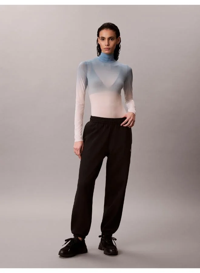 Calvin Klein Jeans  PRINTED S SKIN LS TURTLENECK BODYSUIT for Women | Best Price UAE