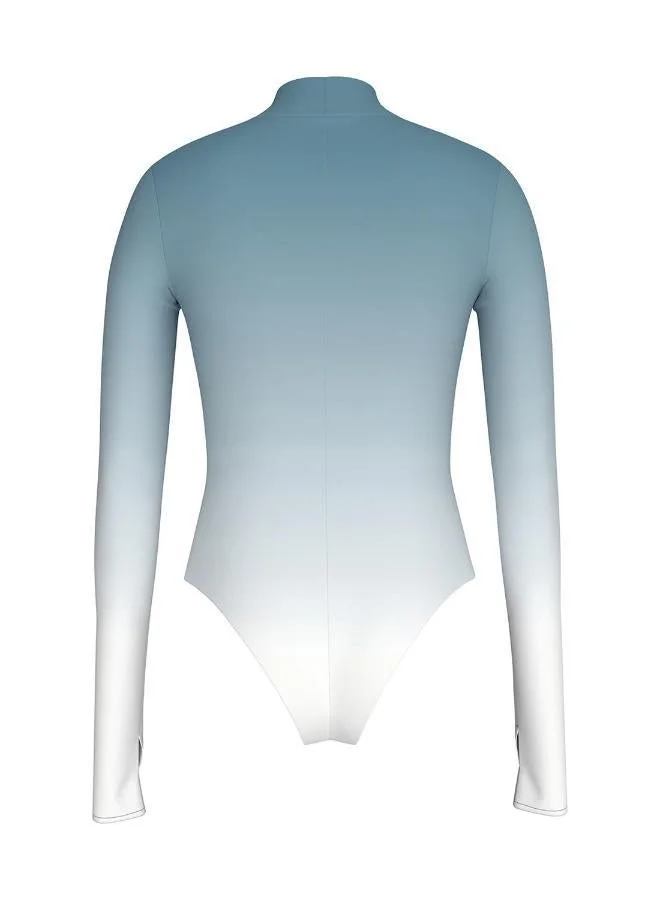 Calvin Klein Jeans  PRINTED S SKIN LS TURTLENECK BODYSUIT for Women | Best Price UAE