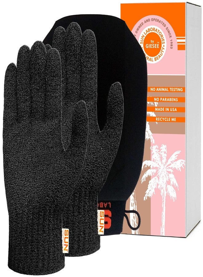 Sun Laboratories By Giesee Exfoliating Body Glove and Tan Removal Mitt, Self Tan Remover, Exfoliating Glove, Deep Exfoliating Body Scrubber, Tanning Mitt, Fake Tan Remover, Body Exfoliator Glove - Image 1