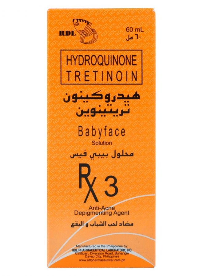 Babyface Baby Face Hydroquinone Tretinoin Solution Clear 60ml - Image 2