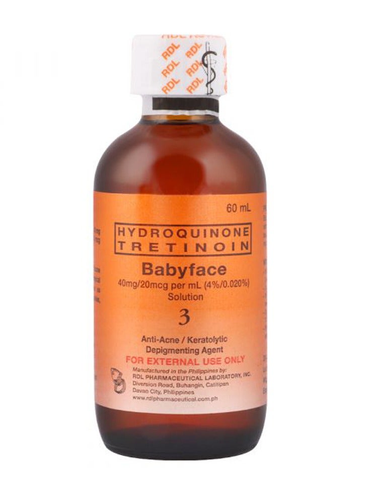 Babyface Baby Face Hydroquinone Tretinoin Solution Clear 60ml - Image 3