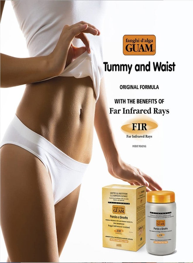 GUAM Anti Cellulite Stomach Wraps, INFRARED Body Wrap for Flat Tummy, FIR Tummy Wrap Cellulite Remover, Belly Cellulite Treatment, Stomach Skin Firming and Tightening Body Mud (2.2LB) - Image 2