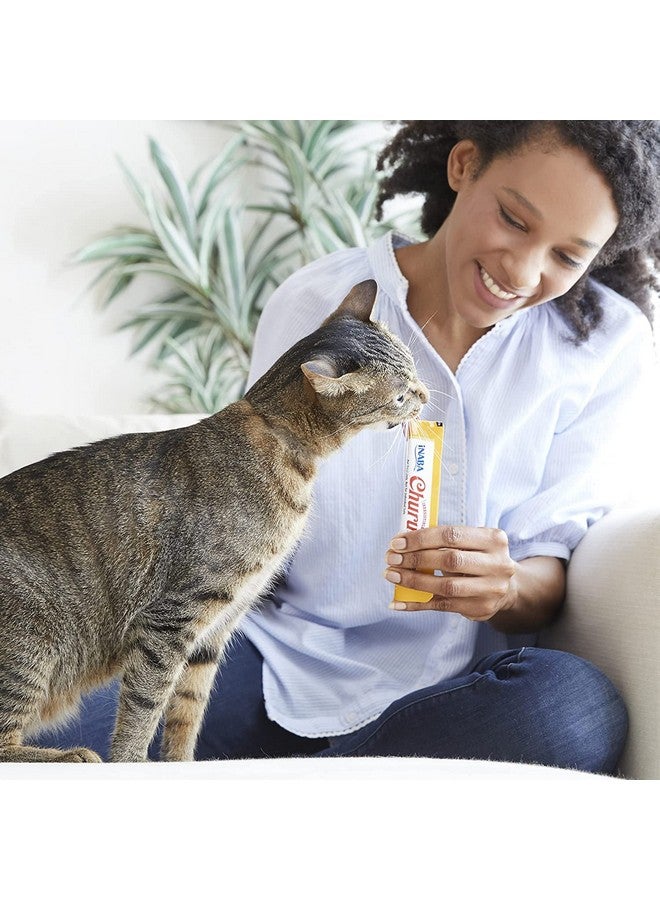 INABA Churu Lickable Purée Natural Cat Treats Tuna & Chicken 3 Flavor Assortment of 12 Tubes - Image 3