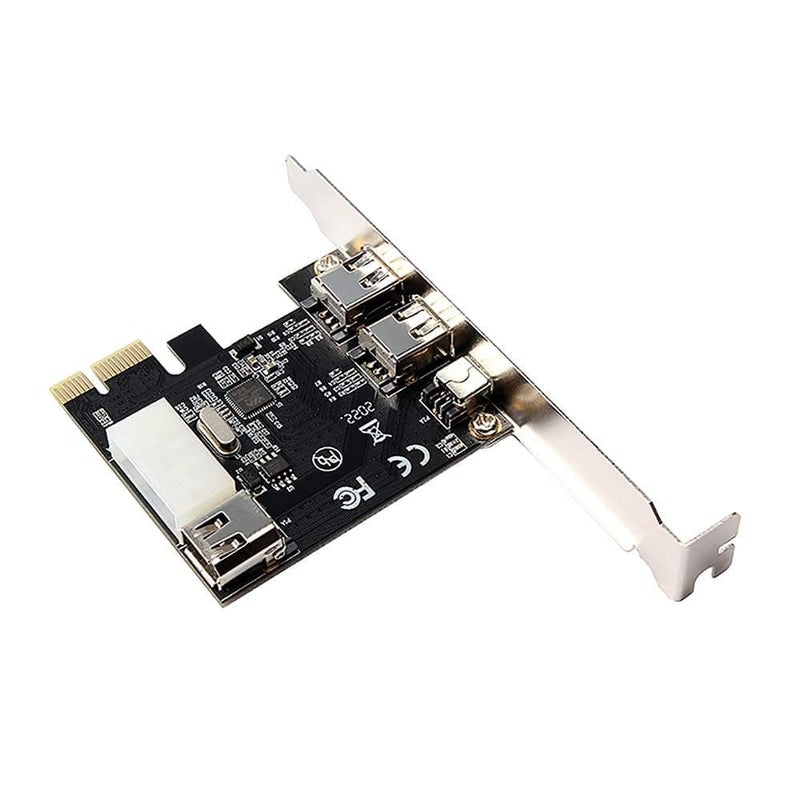 OXYTECH PCI Express Firewire 400 PCIe Card with VIA chipset- 6 pin 4 pin Firewire Controller Expansion Card - Image 1
