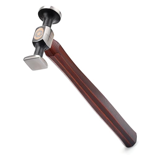 WUTA Leather Hammer Double Head Cobblers Hammer Mirror Polishing Carbon Steel Mallet for Professional Leather Craft Tool - Image 1