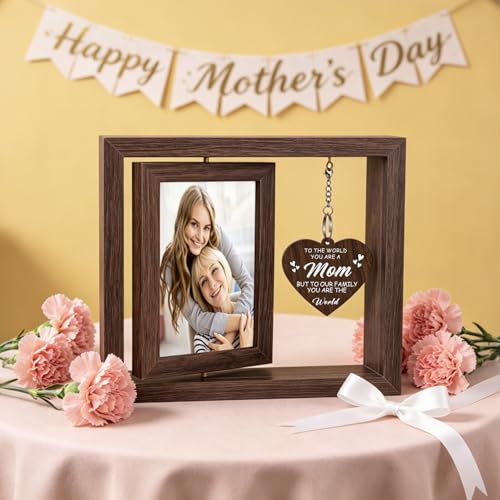 Boiveco Mothers Day Gifts for Mom from Daughter Son New Moms and First Time Mom Gift for Mother Wife Birthday Christmas Mothers Day Picture Frame Display Two 4x6 Photos - Image 3