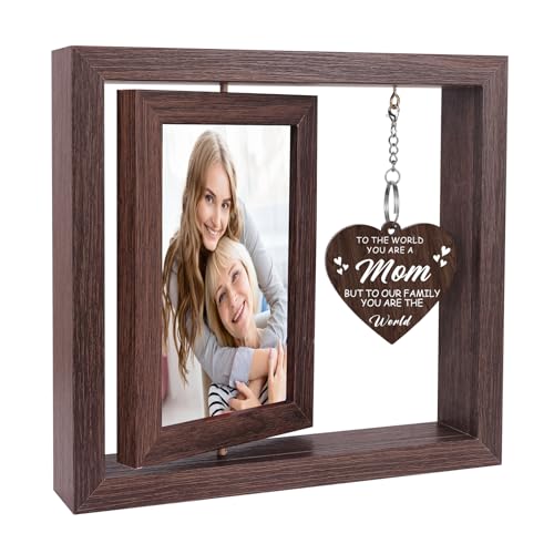 Boiveco Mothers Day Gifts for Mom from Daughter Son New Moms and First Time Mom Gift for Mother Wife Birthday Christmas Mothers Day Picture Frame Display Two 4x6 Photos - Image 1