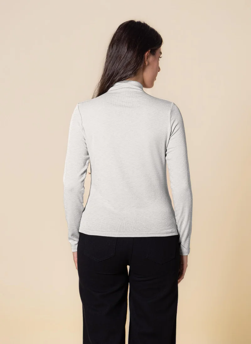 شايبس بلوزة محبوكة عالية الرقبة