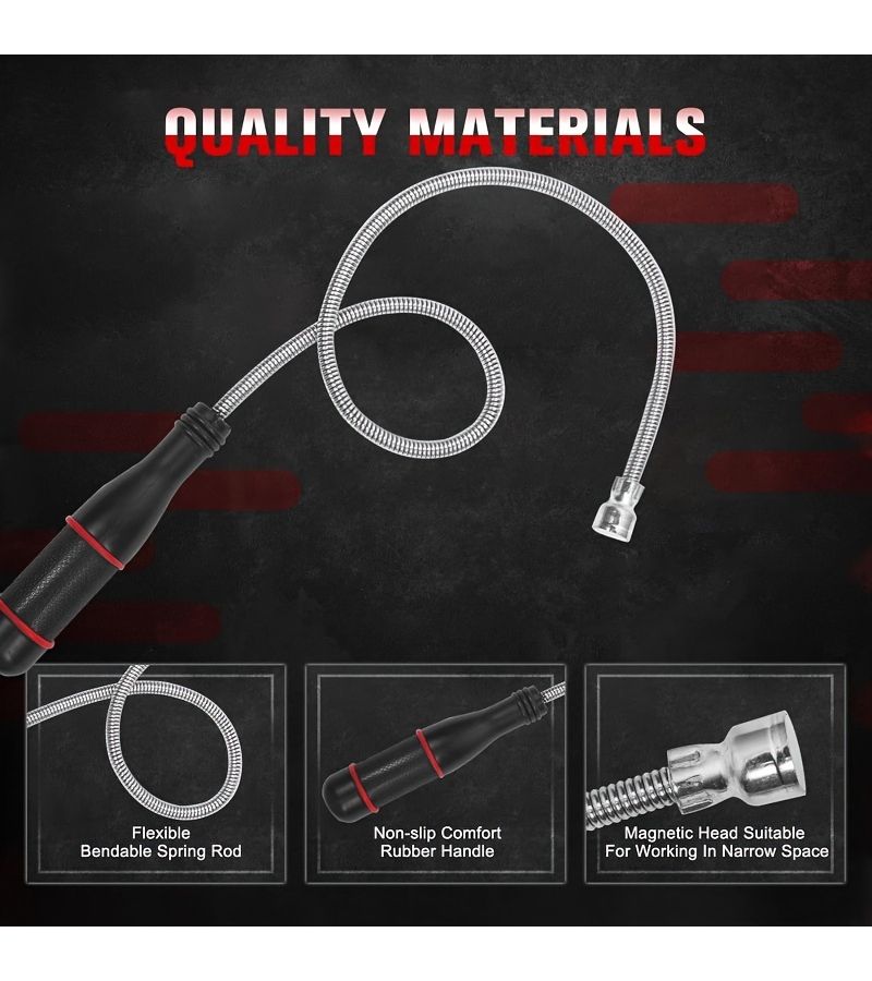 Big Head Powerful Magnetic Pickup Tool New Foldable Design For Automotive Repair - Image 5
