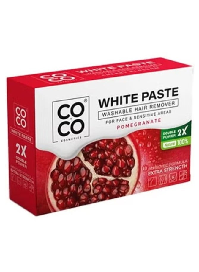 عجينه بيضاء بنكهة الرومان لازاله الشعر الجسم والوجه كوكو  100 جرام