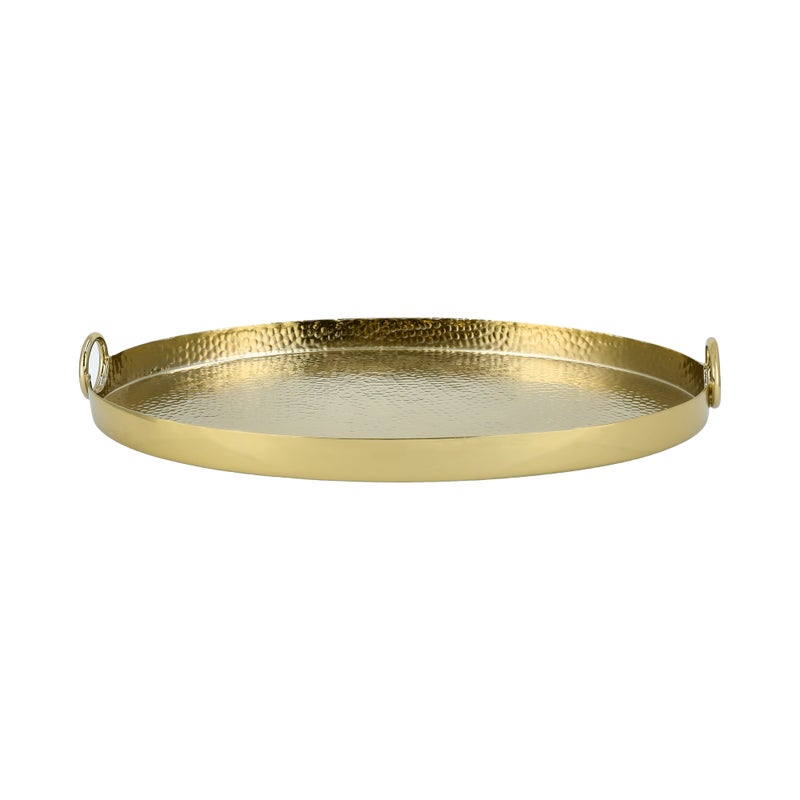Oval tray gold plated 52.5*36*6.5 cm - Image 2