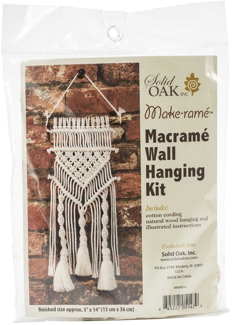 Solid Oak Small Format Macrame Kit-Tassels And Twists - Image 1