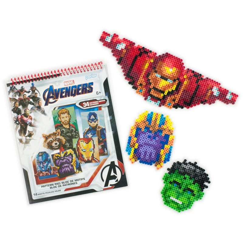 Perler Beads Marvel Avengers Instruction Pad, 34 Patterns, Multicolor - Image 3