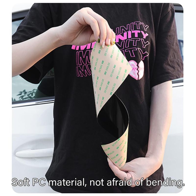 Car Window Pillar Trim 6-Piece Custom-Fit Polycarbonate Set - Durable Crack & Fade Resistant Matte Black Pillar Cover for Honda CRV (2007–2011) Car Tuning & Scratch Protection - Image 3