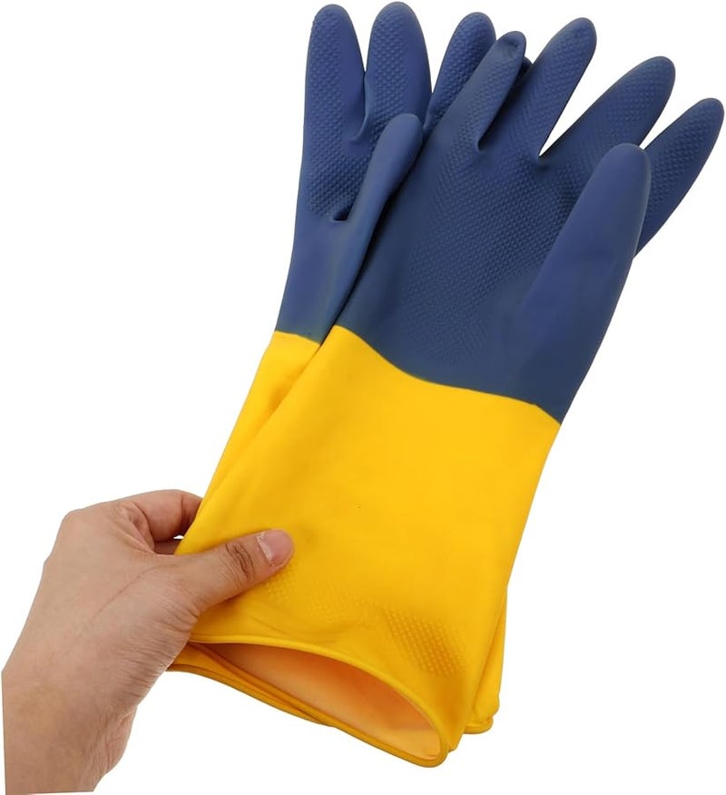 Acid Resistant Latex Work Gloves Anti Slip Industrial Gardening Pruning Labor Protection - Image 4