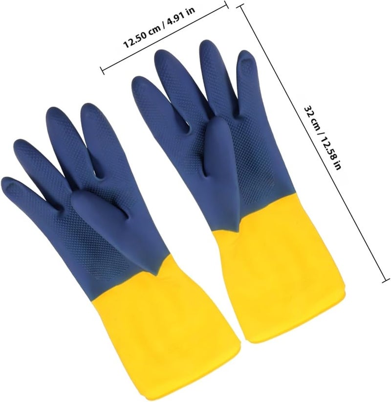 Acid Resistant Latex Work Gloves Anti Slip Industrial Gardening Pruning Labor Protection - Image 3