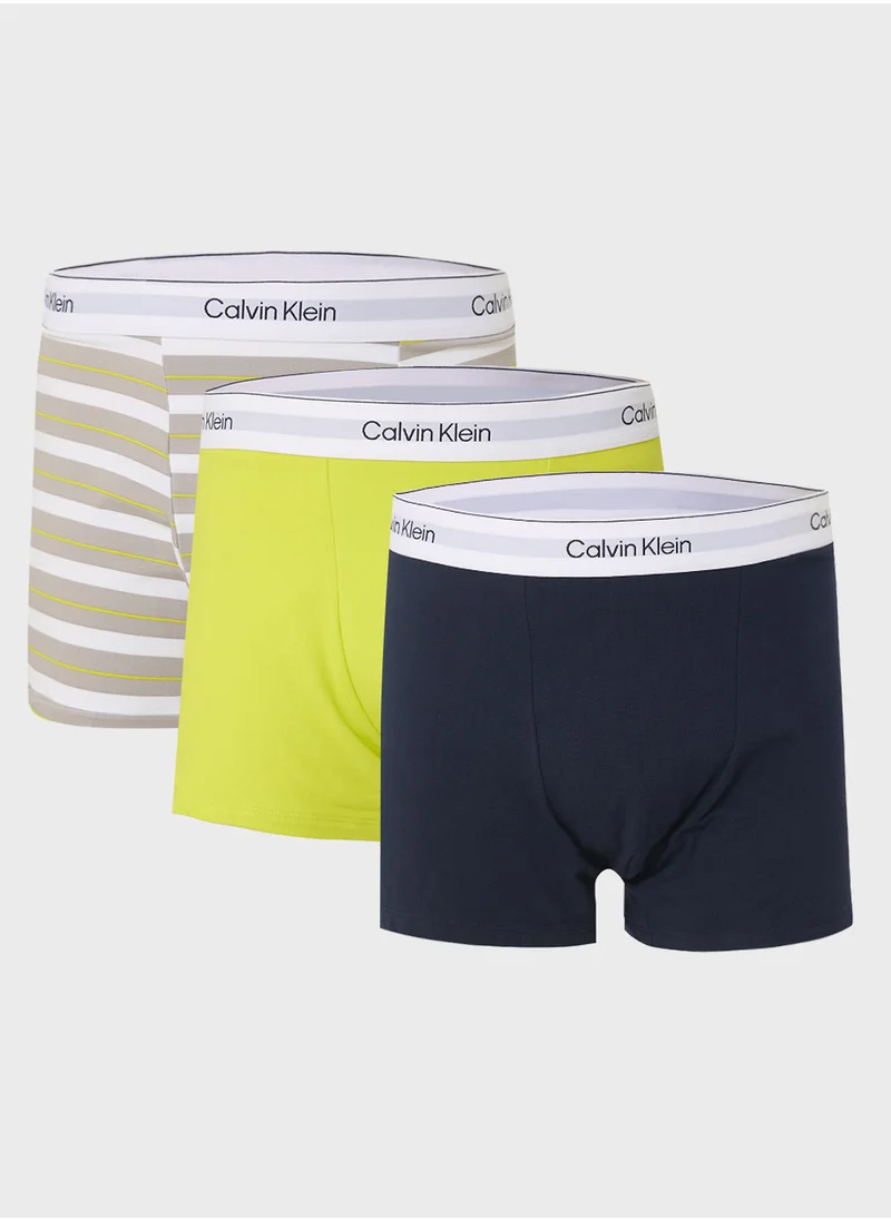 CALVIN KLEIN Icon Cotton Stretch Relaxed Trunk - 3 Pack