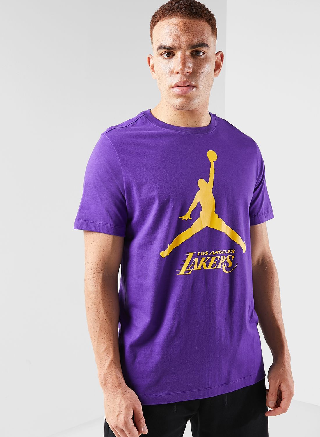 504 - Shirt Purple FB9827 - Jordan NBA Los Angeles Lakers Men's T