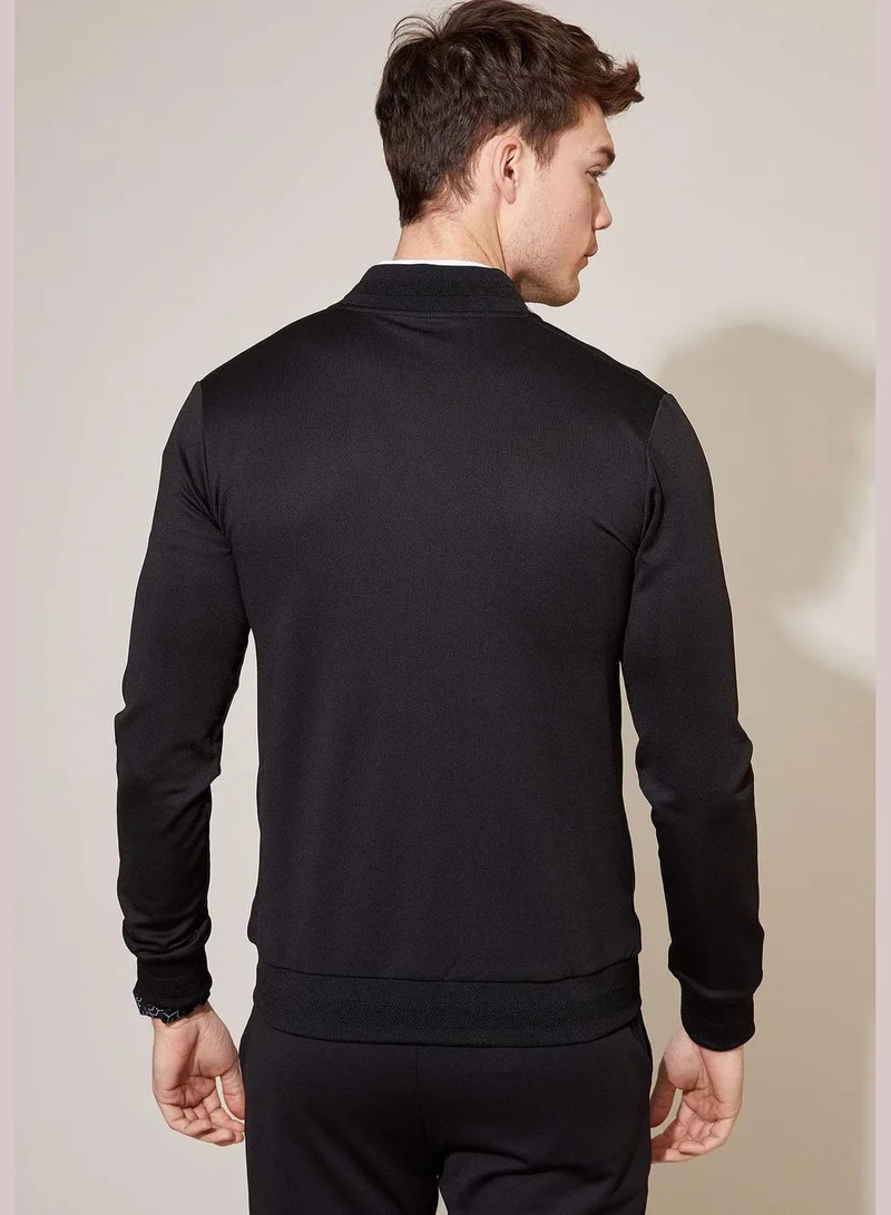 DeFacto Zipped Collar College Sports Sweatshirts
