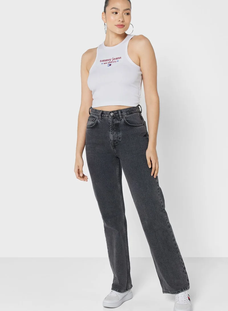 TOMMY JEANS Logo Knitted Tank Top