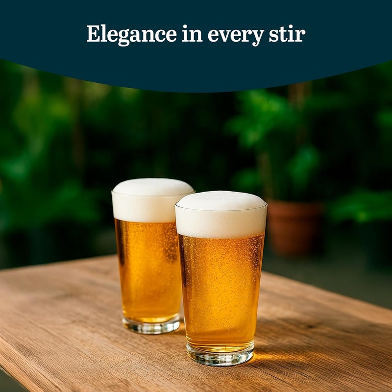 LIBBEY 1639HT Restaurant Basics DuraTuff 16 oz Pint Glasses Set of 12, All Purpose Heavy Duty Glasses, Glass Drinkware for Beer, Water, Soda and More - Image 4