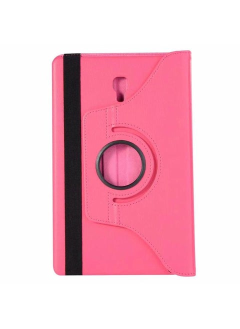 360 Rotating Litchi Grain Pattern Leather Case For Tab Full Series 7/8/9.7/10.1/10.5 Tablets-Color:Rose Red-Applicable Model:Tab S 10.5 T800/T805