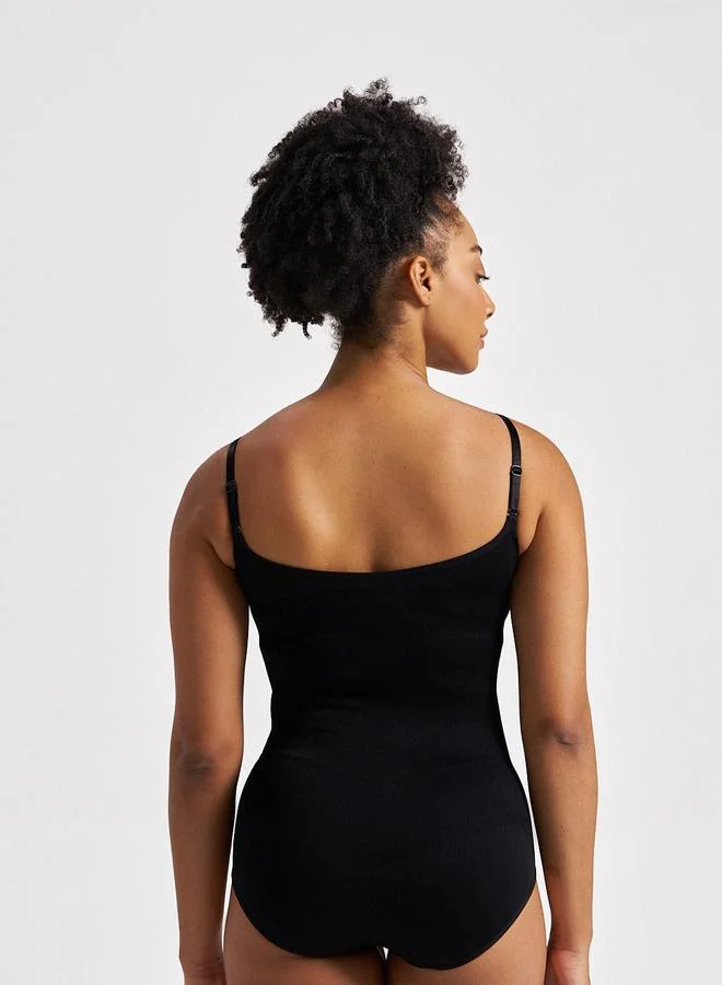 مونس آند مارس Black Solid Bodysuit