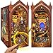 Miggley Book Nook Kit for Adults Booknook DIY Miniature House Kit 3D Wooden Puzzles for Adults Wood Gifts for Book Lovers Women Friends  Magic Academy - Image 2