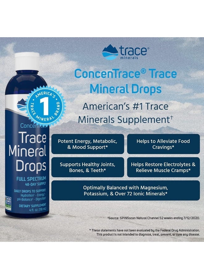 Trace Minerals Research Trace Minerals Research, ConcenTrace, Mineral Drops, 4 fl oz (118 ml)  - Image 4