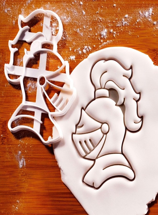 BAKERLOGY Knight Helmet with Plumage Cookie Cutter - Detailed Biscuit Cutter Design for Baking and Crafts, ideal on fondant, dough, clay - Image 2