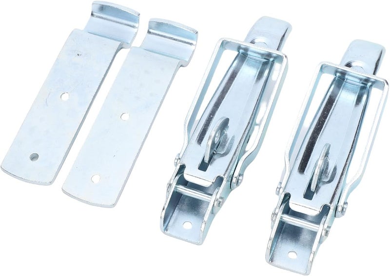 Trailer Door Latch Handle Kit, High Strength Zinc Coated Iron, Extra Security Mounting Holes, Spring Loaded Safety Latch, Durable RV Door, Fits Trailer Campers and RVs, 6 - Image 1