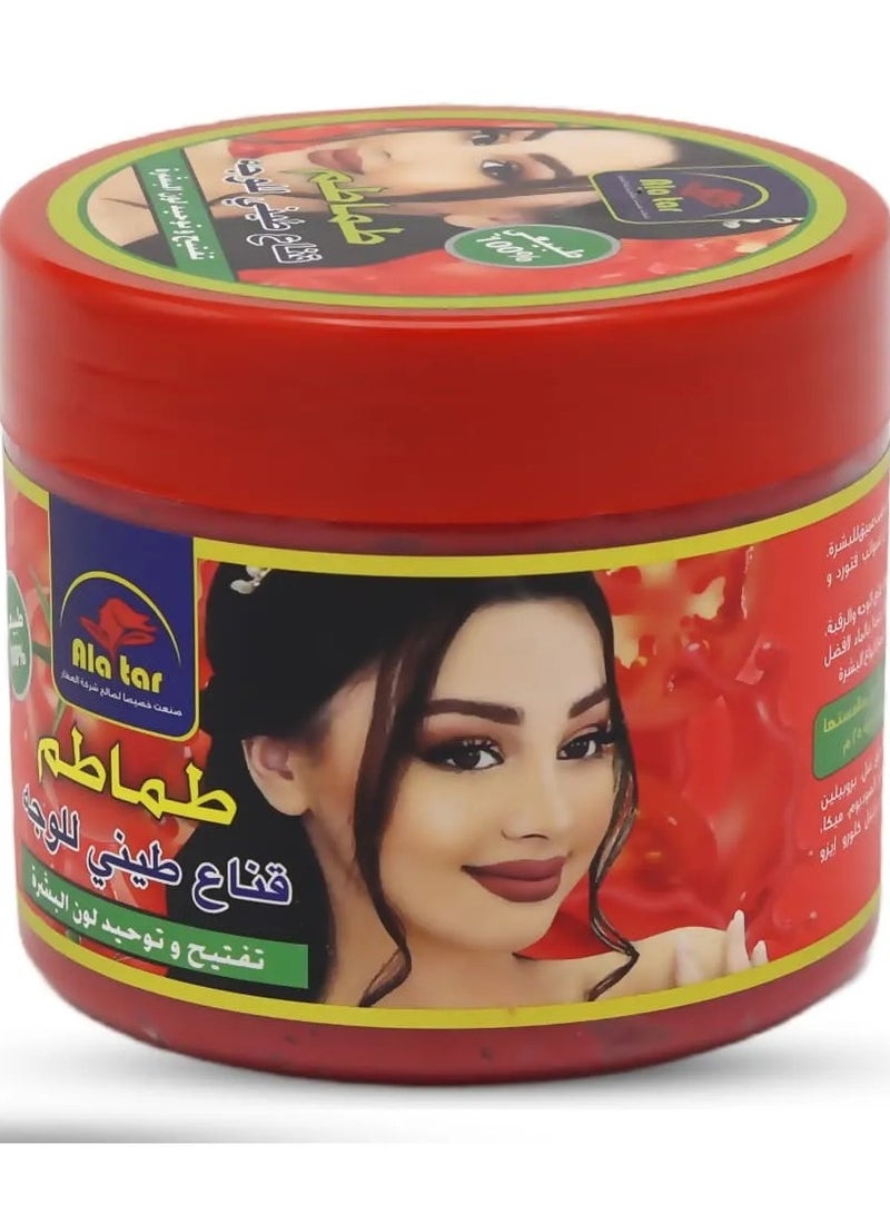 Clay Face Whitening Mask with Tomatoes
