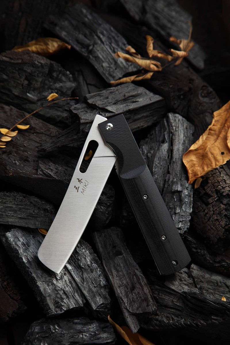 Miki Sharp 440A Stainless Steel Blade Japanese Kitchen Chef Folding Pocket Knife for Outdoor Camping Cooking (Chef Blade) - Image 2