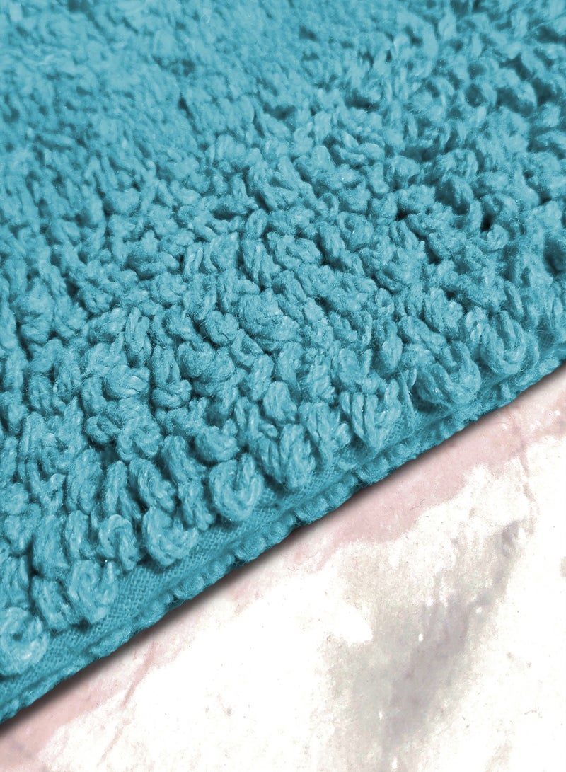 Raymond Home Bath Mat - Luxurious, Ultra-Absorbent Bathroom Mat with Non-Slip Backing Color Teal Green - (50 * 80 CM) - Image 3