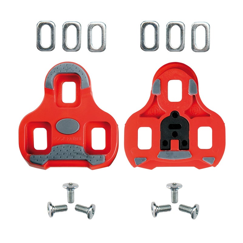 Look Cycle - KEO Grip Cleat Cycling Cleats – Anti-Slip Surface - Minimum Weight, Compact Size - 9° Angular Freedom - Color RED - Image 3
