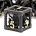 HNCCESG DD Dice HNCCESG Metal Dice Set Polyhedral Hollow Role Playing D and D Starter Dice for RPG MTG Table Board Games 3D Black - Image 2