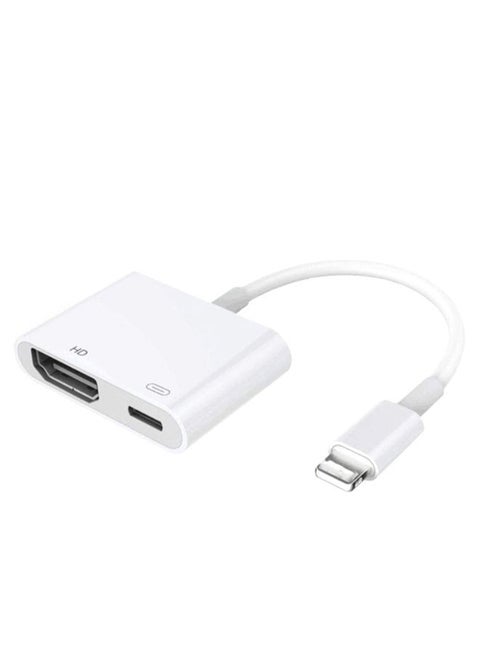 Lightning To HDMI Adapter White
