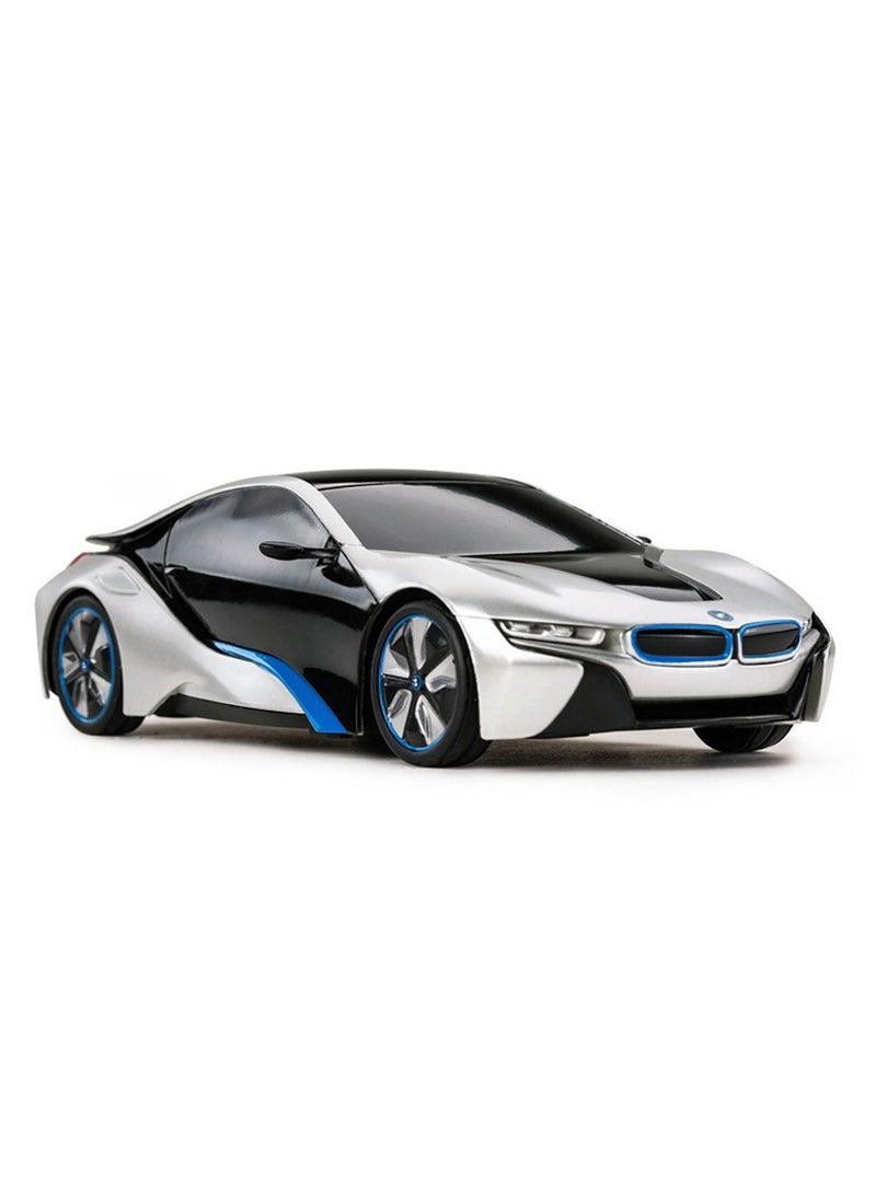RASTAR RASTAR BMW i8 RC Car BMW i8 1/24 Remote Control Car, BMW Toy Car - Silver  - Image 3