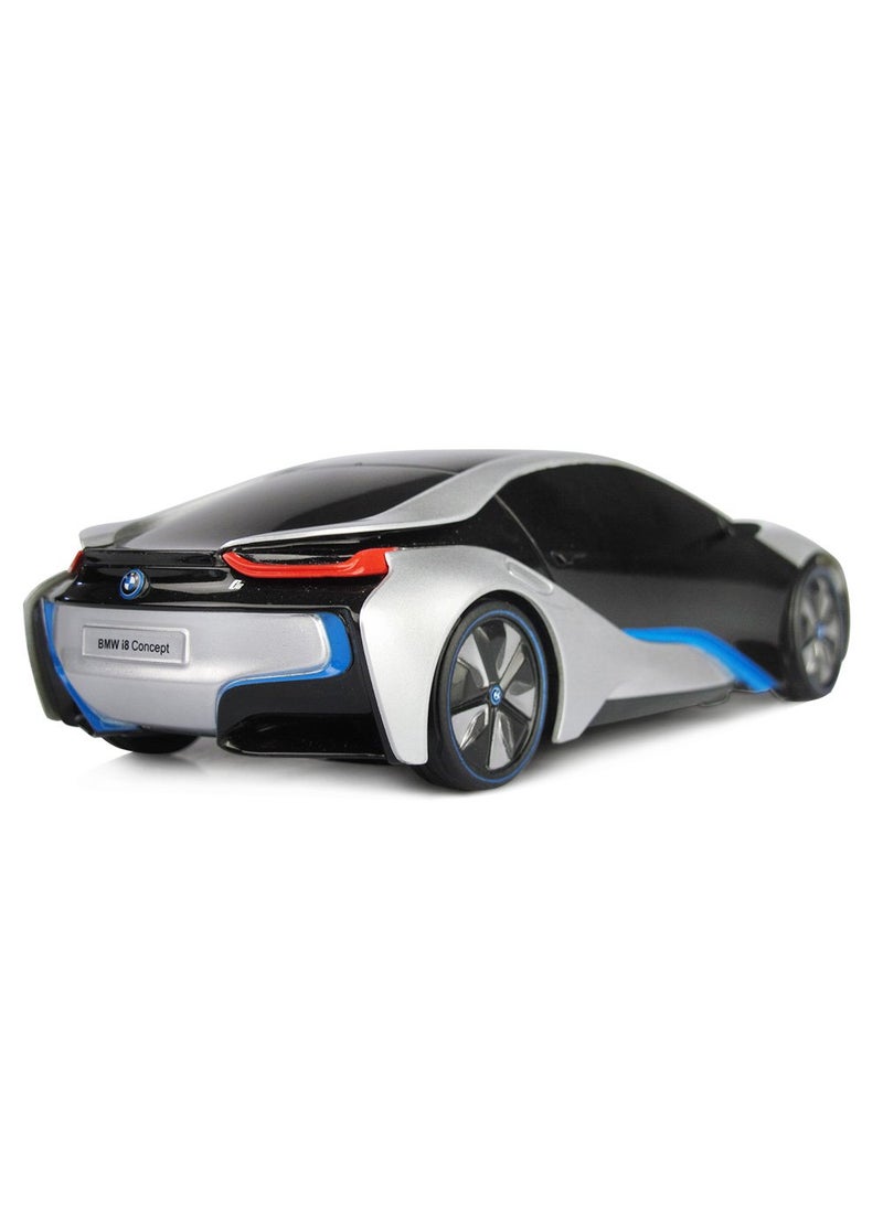 RASTAR RASTAR BMW i8 RC Car BMW i8 1/24 Remote Control Car, BMW Toy Car - Silver  - Image 4