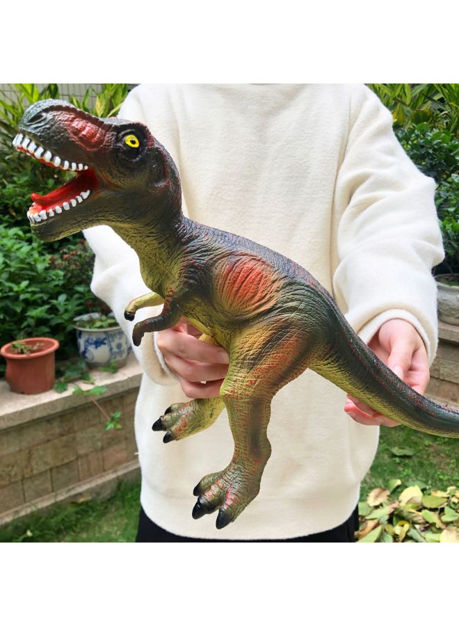 Shake The Sound Net Red Explosions Children Simulation Soft Rubber Dinosaur Toys Tyrannosaurus Rex Model Boys A Generation Of Hair-Color:Army Green Tyrannosaurus Rex 50cm - Image 2