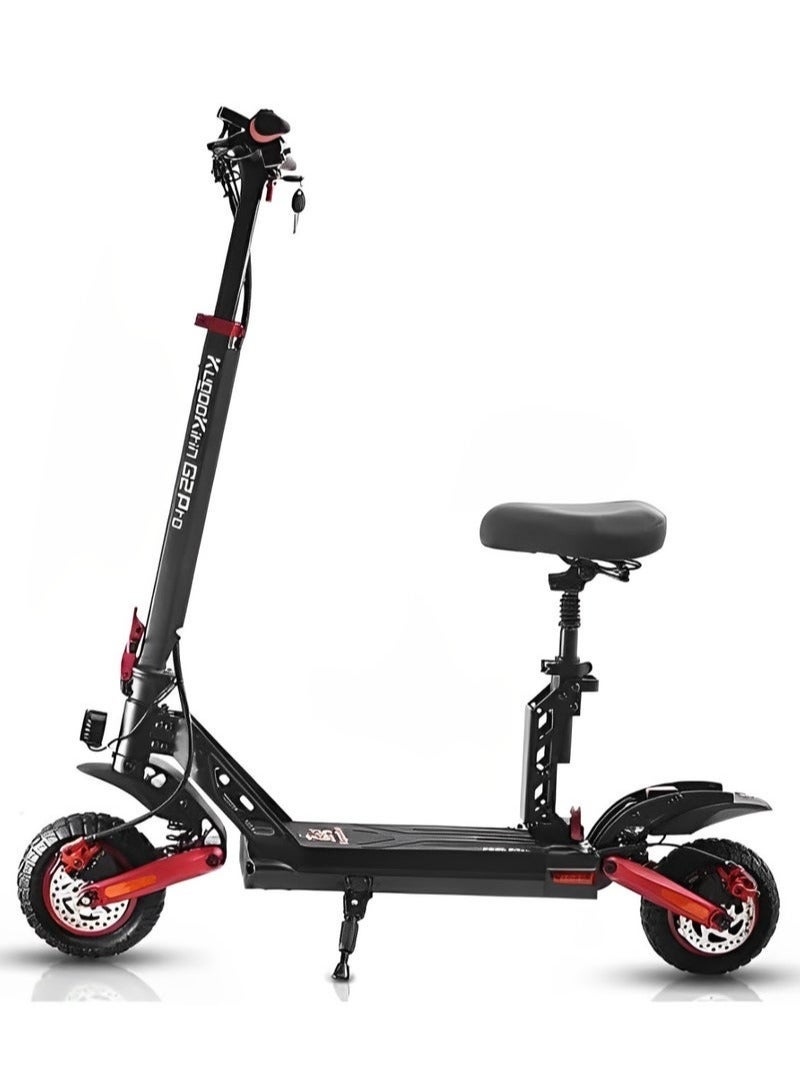 KUGOO G2 Pro Electric Motor Scooter - Big Display | BLUETOOTH | OFF Road Tires | 45 km/h Speed | 50 km Range | 800W 48V 15Ah | Dual Disc Brakes | Foldable E Scooter - Image 1