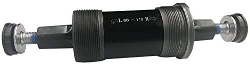DONSP1986 English Square BB Bike Bottom Bracket Set,Square Taper, Aluminum (Black-68x116mm) - Image 2