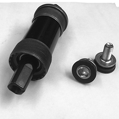 DONSP1986 English Square BB Bike Bottom Bracket Set,Square Taper, Aluminum (Black-68x116mm) - Image 1