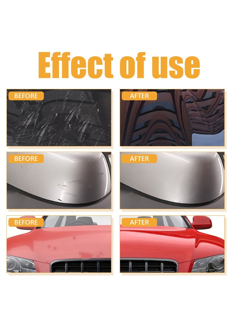 Homonth Car Scratch Removal Wax,Car Scratch Repair Kit, Car Paint Scratch Repair Agent, Car Scratch Remover, Grinding Polishing Restorer Paste with Sponge, Erase Car Scratches (60ML) - Image 4