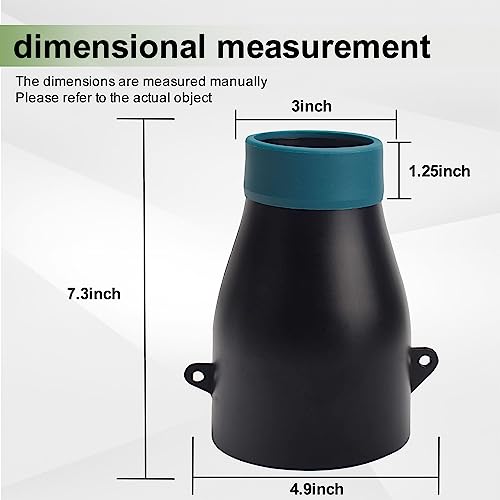 LIZEWEI Car Drying Nozzle for Mak-ita 18V LXT Leaf Blowers XBU03Z, XBU03SM1, DUB184Z, DUB184PT, DUB184PT2 - Contain Protective Silicone Band - Image 2