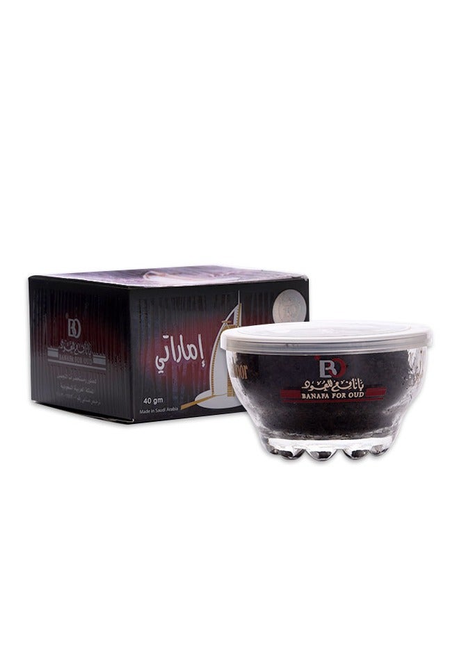 Banafa 6 Pieces Bakhoor Emirate 40g Plus Coal AlJood 40 Tablet Free - Image 2