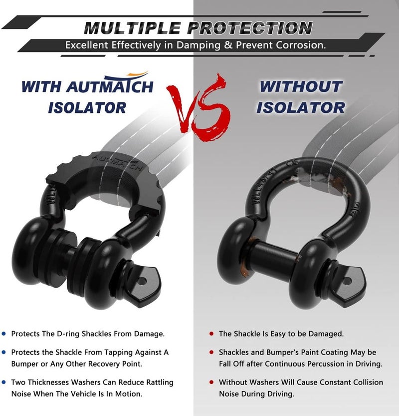 AUTMATCH مجموعة عوازل وغسالات حلقة D من AUTMATCH - Image 5