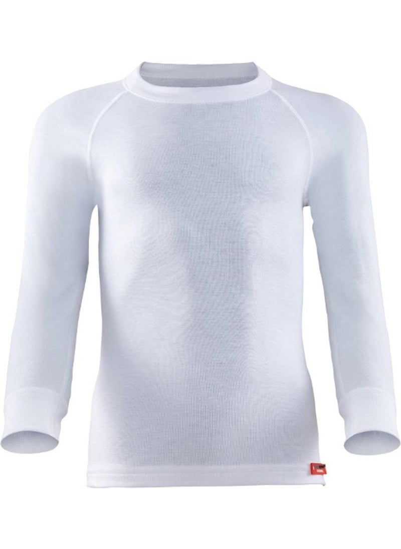 Blackspade 9265 Kids White Zero Collar Long Sleeve Thermal 