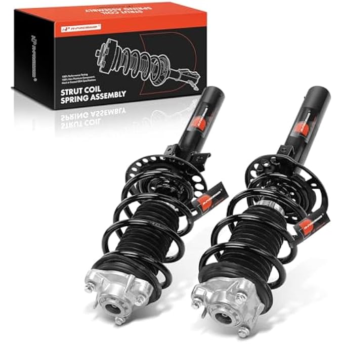 أ-بريميوم زوج أمامي كامل من 2 مجموعة دعامة ونوابض لولبية متوافقة مع بي إم دبليو X3 2018-2020 بي إم دبليو X4 2019-2021 استبدال جانب السائق والراكب 18920819 - Image 1