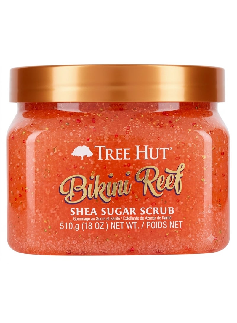 Tree Hut Bikini Reef Shea Sugar Scrub - 18 oz Ultra Hydrating Exfoliating Body Scrub - Image 1